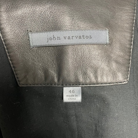 John Varvatos Collection Leather Moto Jacket - Picture 5 of 6